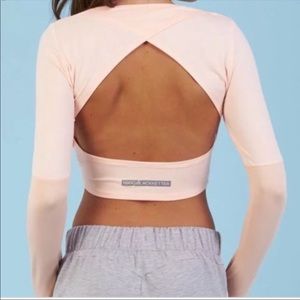 Gymshark x nikkiblacketter back drop crop top